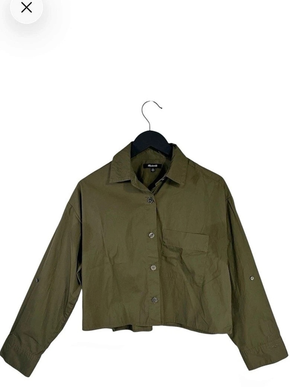 Madewell Straight hem shirt in poplin